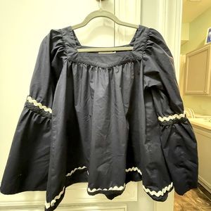 Vineyard Vine Navy Square Neck Top Size XS